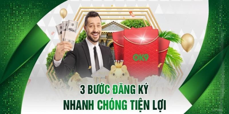 Tiến trình đăng ký ok9 để tạo tài khoản